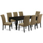 Dining Room Set Black LGBR9-BLK-17 By East West Furniture | Dining Sets | Modishstore - 2