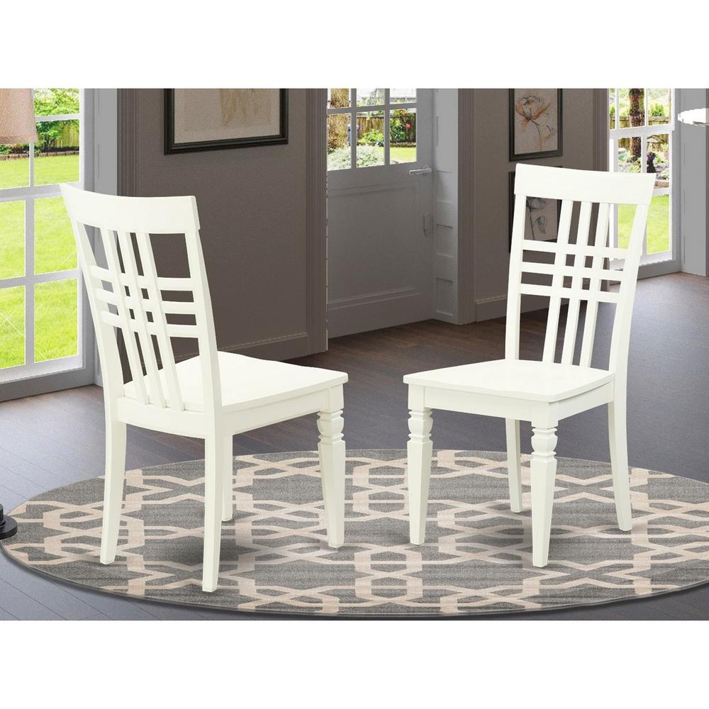 Dining Room Set Linen White MZLG5 - LWH - W By East West Furniture | Dining Sets | Modishstore - 3