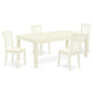 Dining Room Set Linen White LGDA5 - LWH - C By East West Furniture | Dining Sets | Modishstore - 2