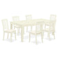 Dining Room Set Linen White LGDA7 - LWH - C By East West Furniture | Dining Sets | Modishstore - 2