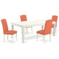 Dining Room Set Linen White LGEN5-LWH-78 By East West Furniture | Dining Sets | Modishstore - 2