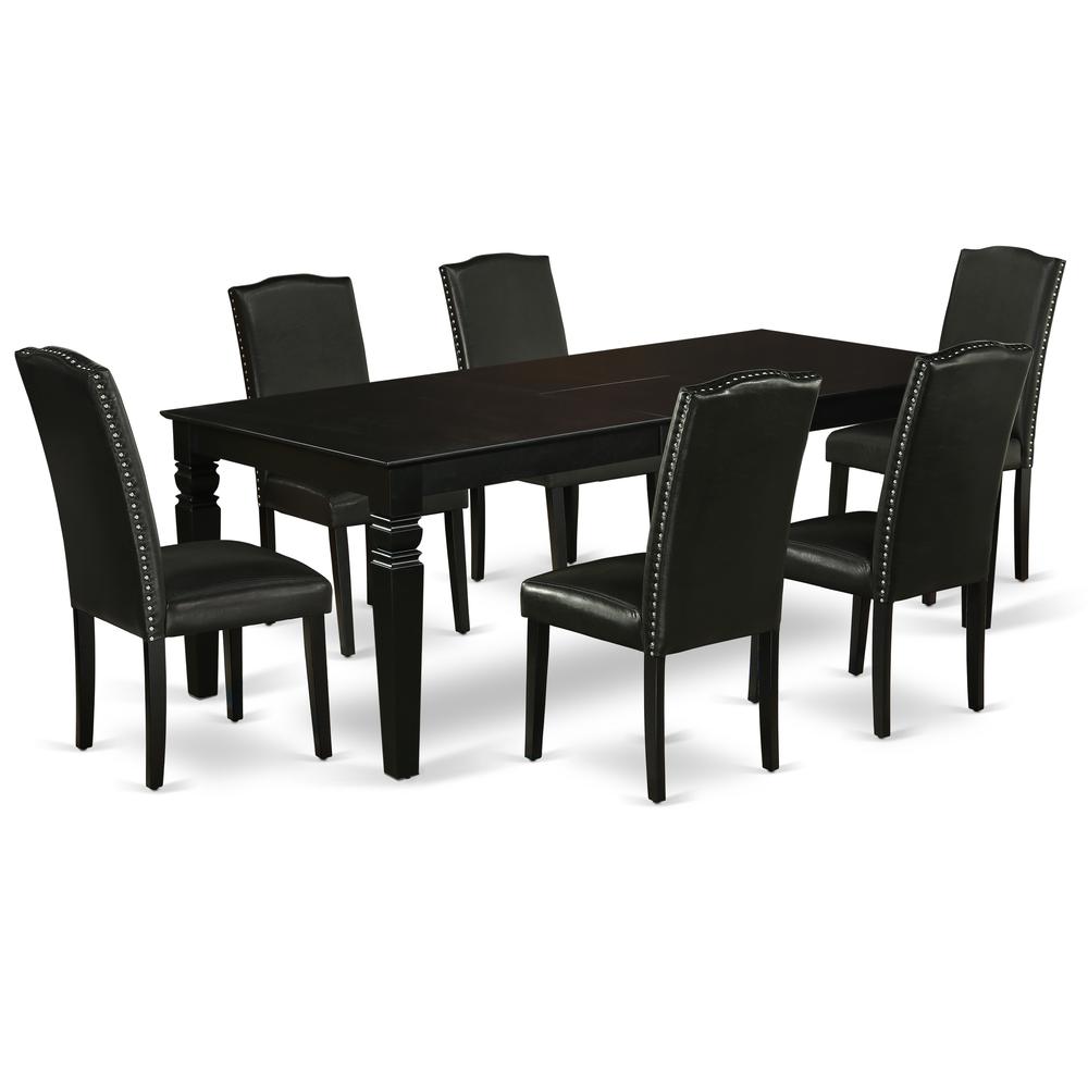 Dining Room Set Black LGEN7 - BLK - 69 By East West Furniture | Dining Sets | Modishstore - 2