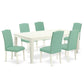 Dining Room Set Linen White LGEN7 - LWH - 57 By East West Furniture | Dining Sets | Modishstore - 2