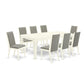 Dining Room Set Linen White LGLA9-LWH-06 By East West Furniture | Dining Sets | Modishstore - 2
