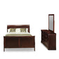 Louis Philippe 3 Piece Queen Size Bedroom Set In Phillip Walnut Finish By East West Furniture | Bedroom Sets | Modishstore - 2