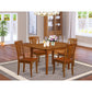 5 Pc Small Kitchen Table Set-Small Kitchen Table And 4 Kitchen Chairs By East West Furniture | Dining Sets | Modishstore