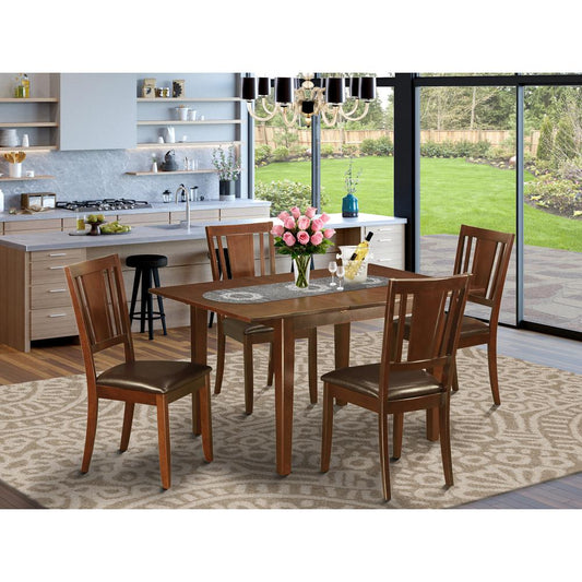 5 Pc Kitchen Dinette Set-Kitchen Table And 4 Kitchen Chairs By East West Furniture | Dining Sets | Modishstore