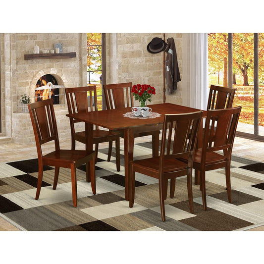 7 Pc Kitchen Nook Dining Set-Breakfast Nook And 6 Kitchen Dining Chairs By East West Furniture | Dining Sets | Modishstore