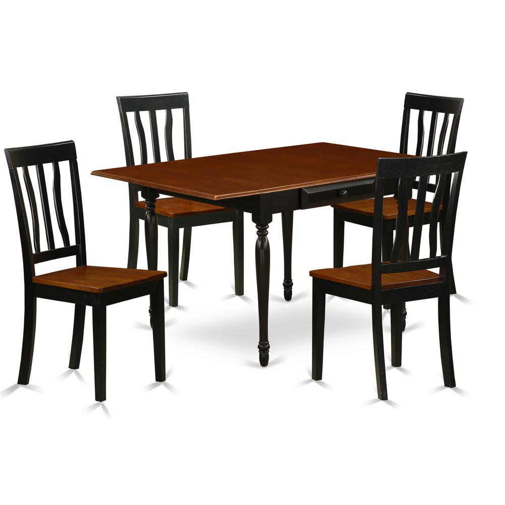 Dining Room Set Black & Cherry MZAN5 - BCH - W By East West Furniture | Dining Sets | Modishstore - 2