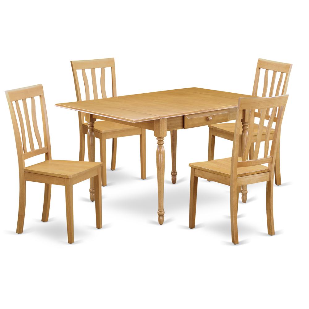 Dining Room Set Oak MZAN5 - OAK - W By East West Furniture | Dining Sets | Modishstore - 2