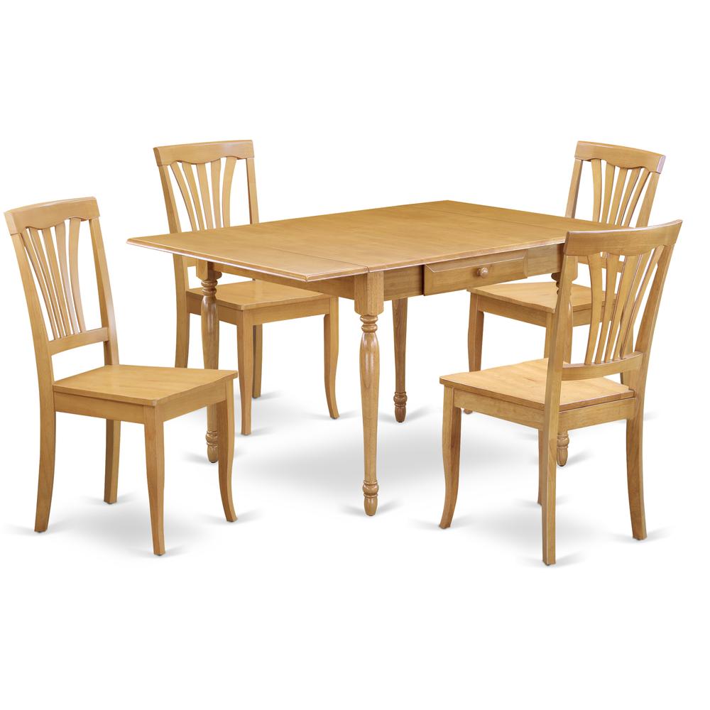 Dining Room Set Oak MZAV5 - OAK - W By East West Furniture | Dining Sets | Modishstore - 2