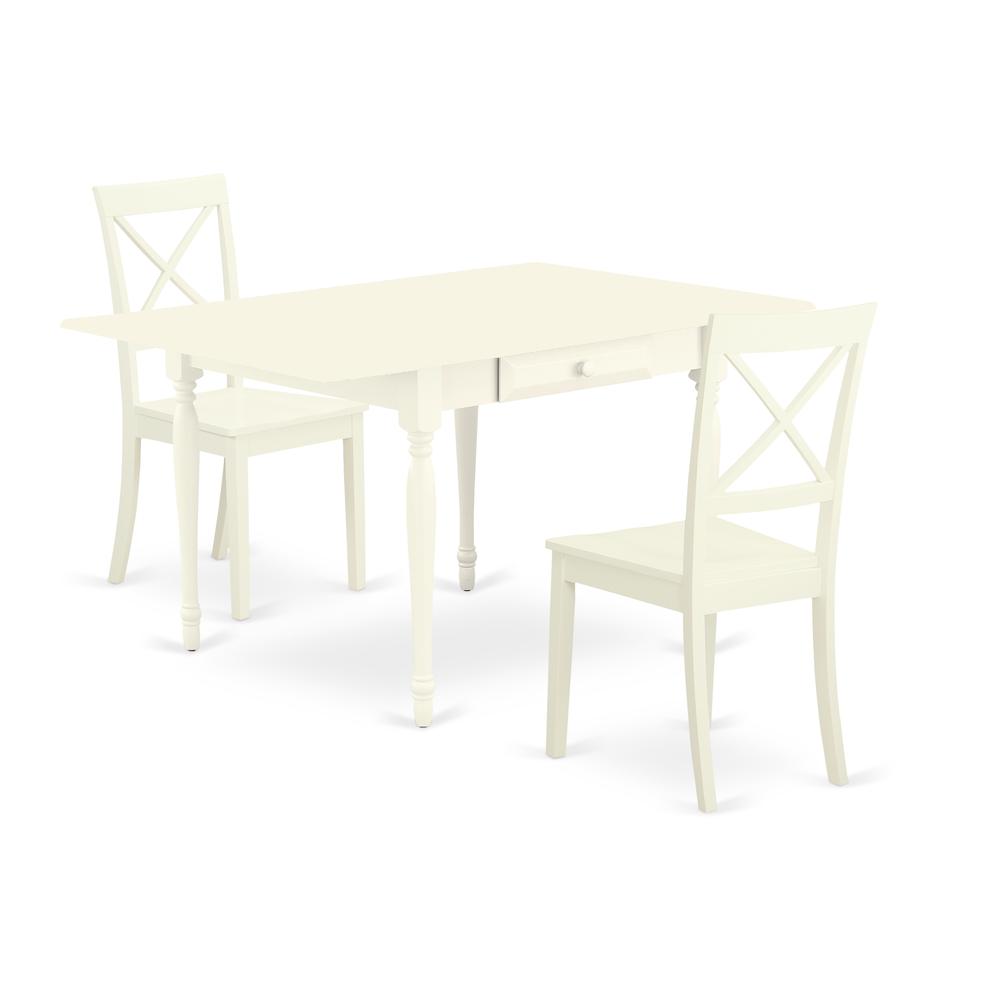 Dining Room Set Linen White MZBO3 - LWH - W By East West Furniture | Dining Sets | Modishstore - 2