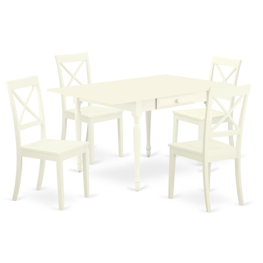 Dining Room Set Linen White MZBO5 - LWH - W By East West Furniture | Dining Sets | Modishstore - 2