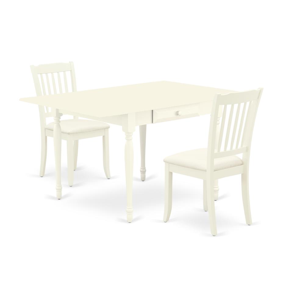 Dining Room Set Linen White MZDA3 - LWH - C By East West Furniture | Dining Sets | Modishstore - 2