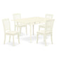 Dining Room Set Linen White MZDA5 - LWH - C By East West Furniture | Dining Sets | Modishstore - 2