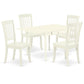 Dining Room Set Linen White MZDA5 - LWH - W By East West Furniture | Dining Sets | Modishstore - 2