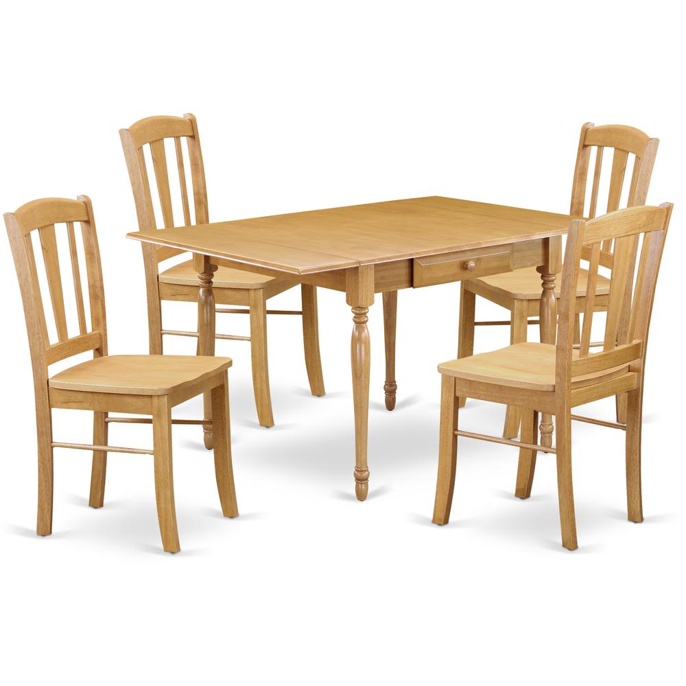 Dining Room Set Oak MZDL5 - OAK - W By East West Furniture | Dining Sets | Modishstore - 2