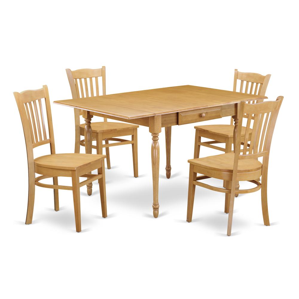 Dining Room Set Oak MZGR5 - OAK - W By East West Furniture | Dining Sets | Modishstore - 2