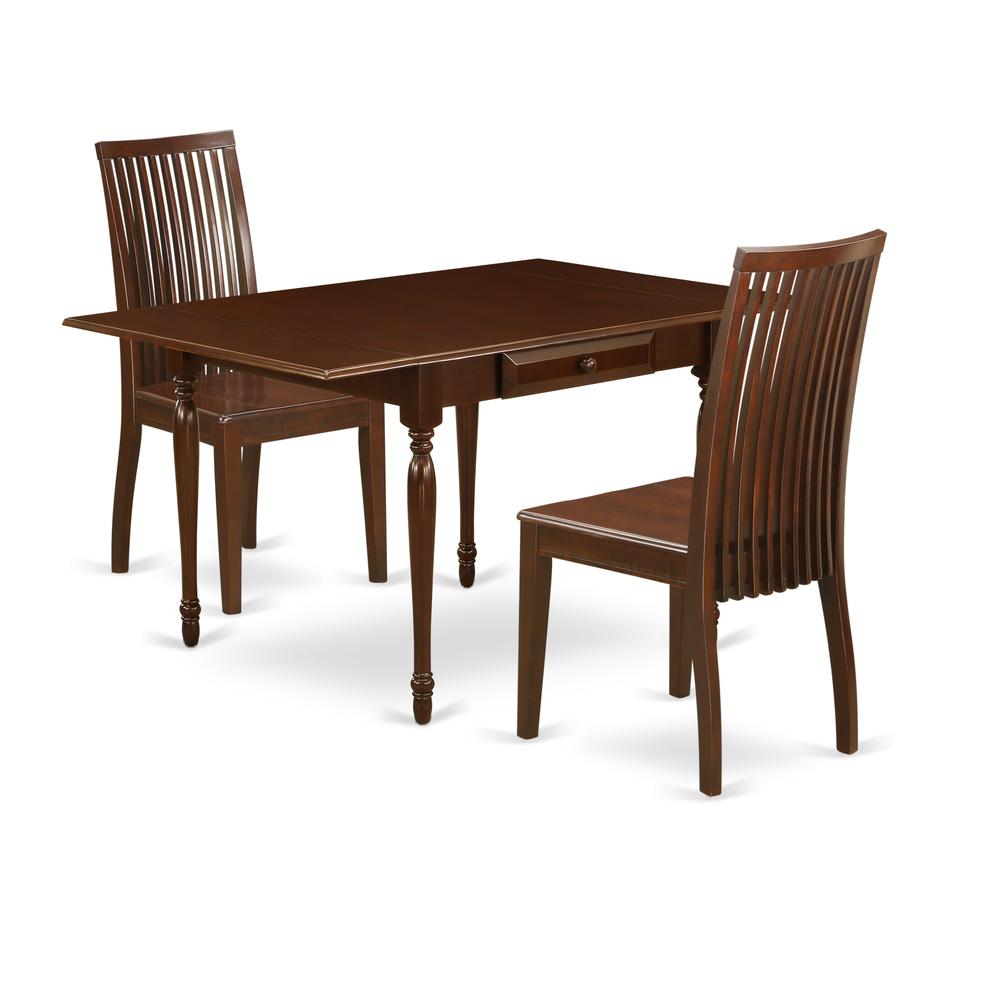 Dining Room Set Mahogany MZIP3-MAH-W By East West Furniture | Dining Sets | Modishstore - 2