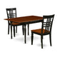 Dining Room Set Black & Cherry MZLG3 - BCH - W By East West Furniture | Dining Sets | Modishstore - 2