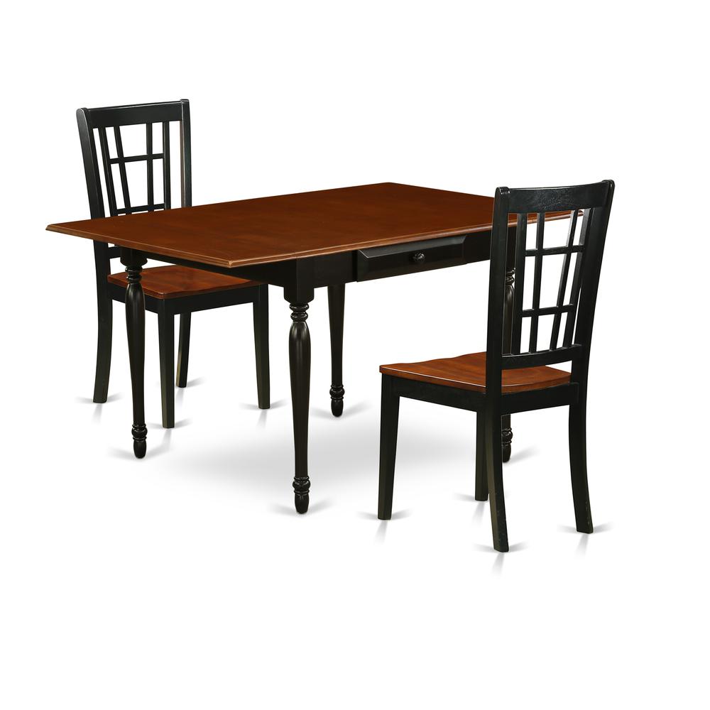 Dining Room Set Black & Cherry MZNI3 - BCH - W By East West Furniture | Dining Sets | Modishstore - 2