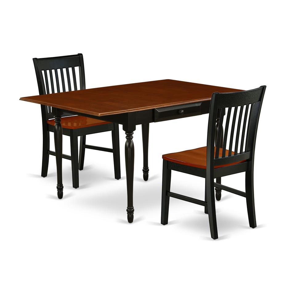 Dining Room Set Black & Cherry MZNO3 - BCH - W By East West Furniture | Dining Sets | Modishstore - 2