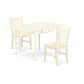 Dining Room Set Linen White MZNO3 - LWH - W By East West Furniture | Dining Sets | Modishstore - 2