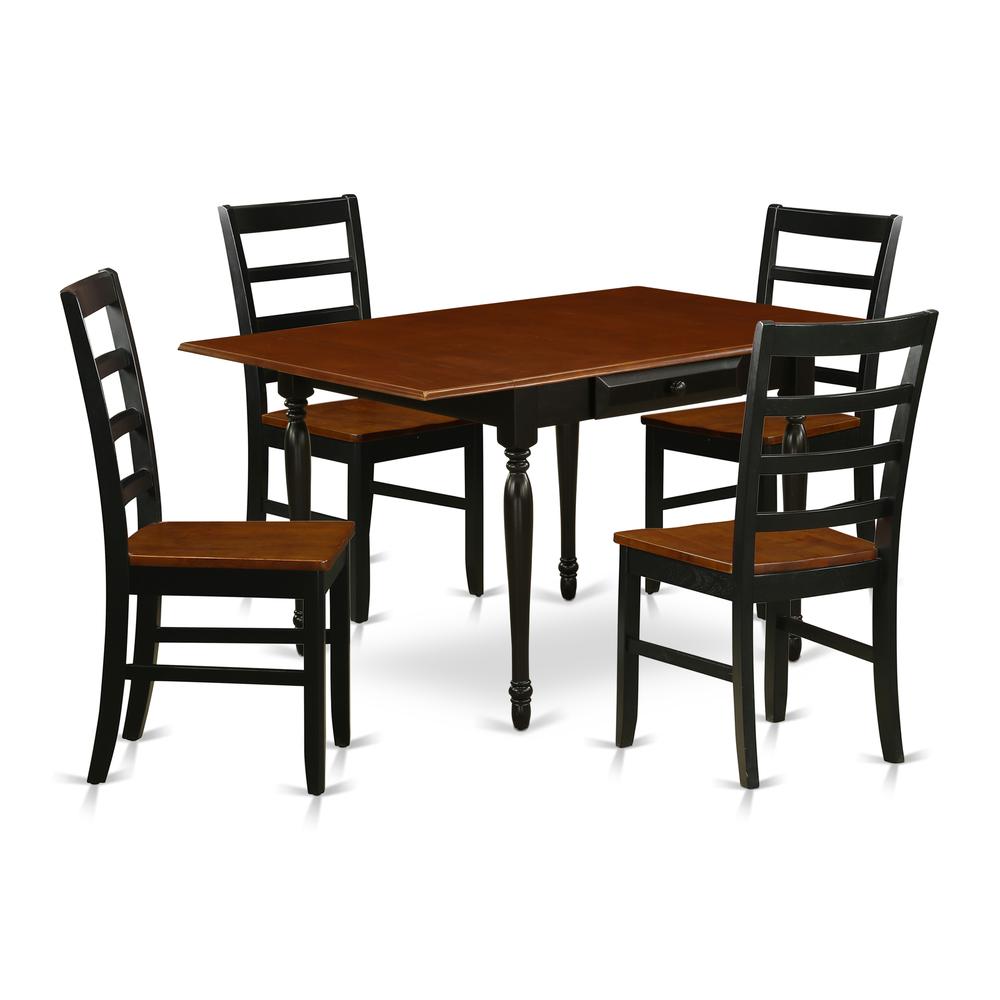 Dining Room Set Black & Cherry MZPF5 - BCH - W By East West Furniture | Dining Sets | Modishstore - 2