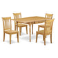 Dining Room Set Oak MZPO5 - OAK - W By East West Furniture | Dining Sets | Modishstore - 2