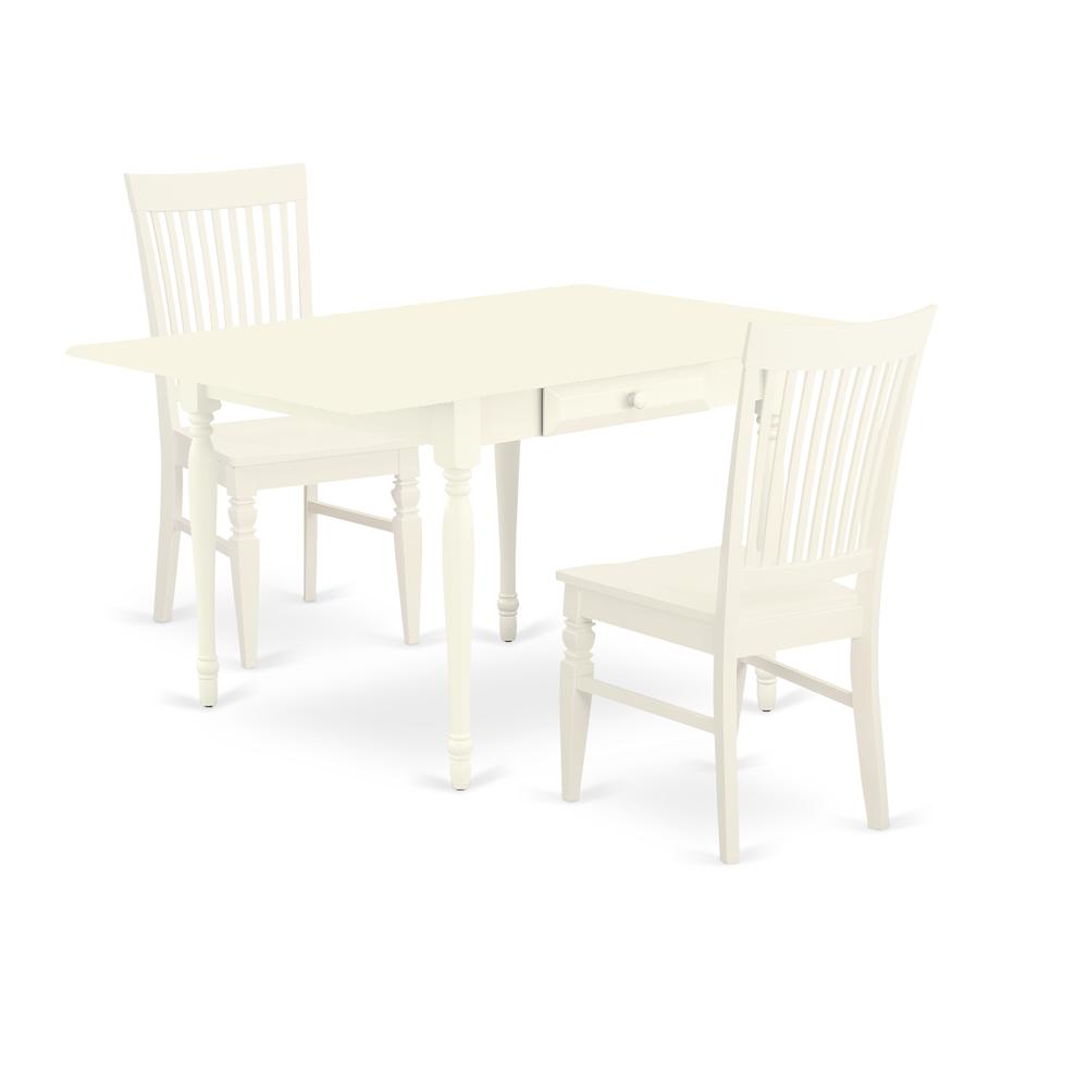 Dining Room Set Linen White MZWE3 - LWH - W By East West Furniture | Dining Sets | Modishstore - 2