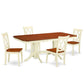 Dining Room Set Buttermilk & Cherry NACL5-BMK-W By East West Furniture | Dining Sets | Modishstore - 2