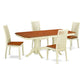 Dining Room Set Buttermilk & Cherry NAIP5-BMK-W By East West Furniture | Dining Sets | Modishstore - 2