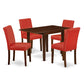 Dining Room Set Mahogany NDAB5-MAH-72 By East West Furniture | Dining Sets | Modishstore - 2