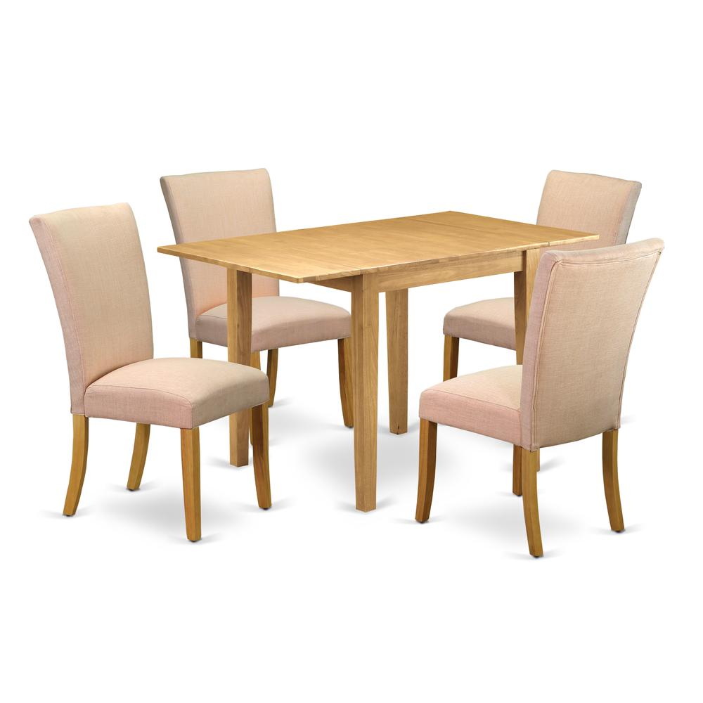Dining Room Set Oak NDAL5-OAK-03 By East West Furniture | Dining Sets | Modishstore - 2