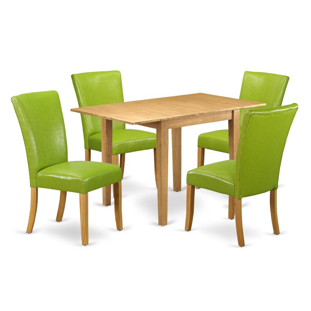 Dining Room Set Oak NDAL5-OAK-51 By East West Furniture | Dining Sets | Modishstore - 2