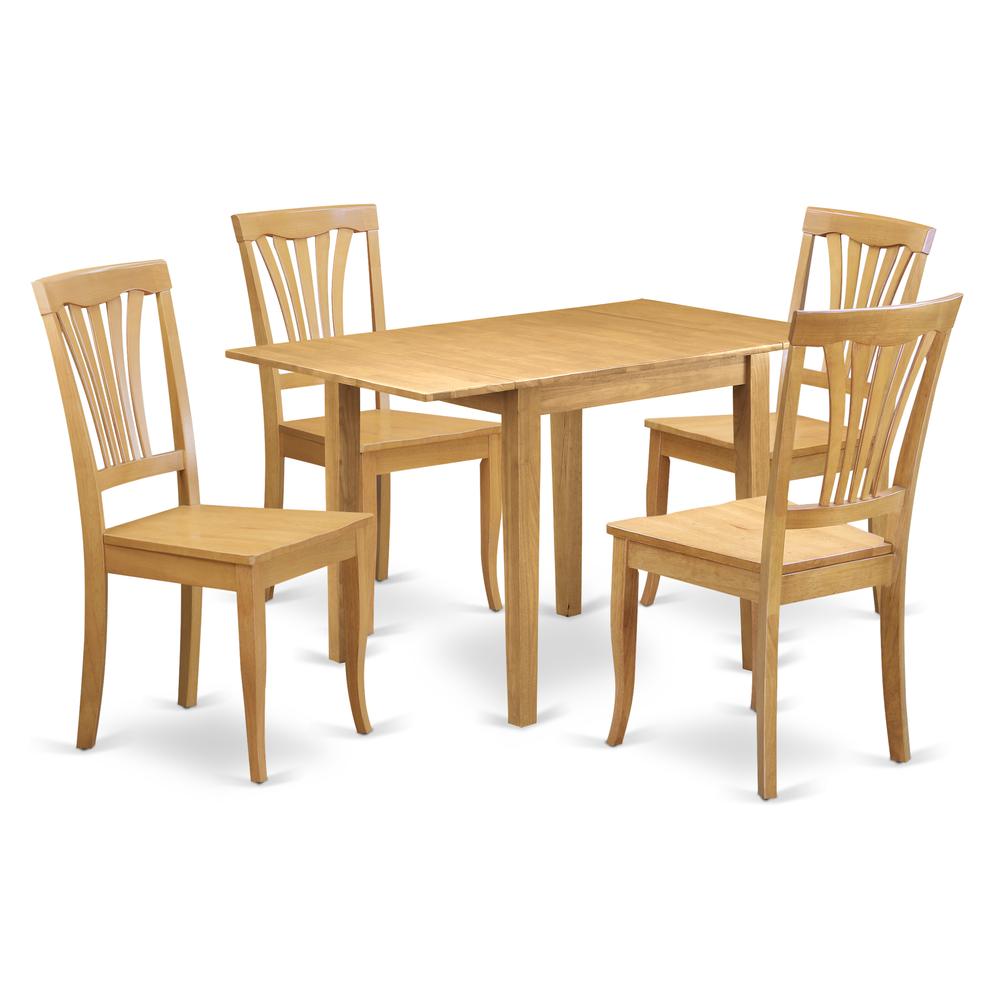 Dining Room Set Oak NDAV5 - OAK - W By East West Furniture | Dining Sets | Modishstore - 2