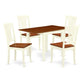 Dining Room Set Buttermilk & Cherry NDAV5 - WHI - W By East West Furniture | Dining Sets | Modishstore - 2
