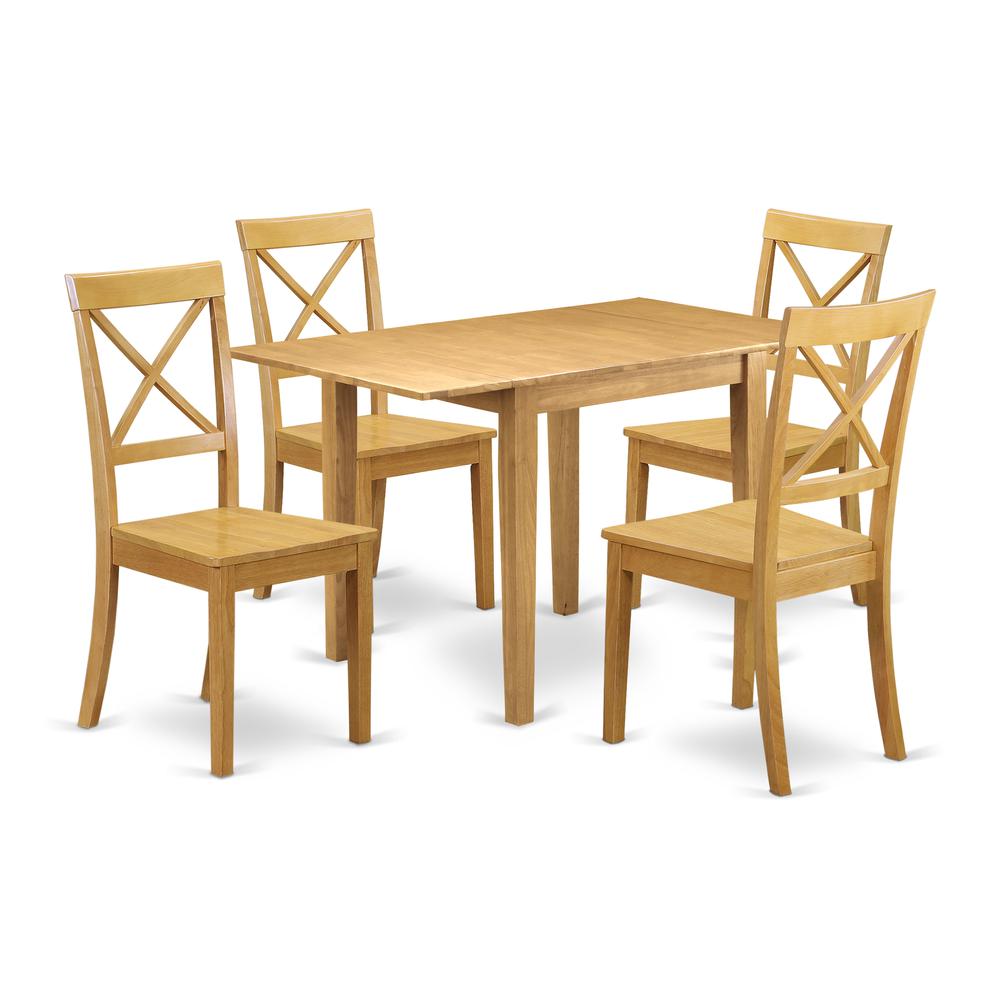 Dining Room Set Oak NDBO5 - OAK - W By East West Furniture | Dining Sets | Modishstore - 2
