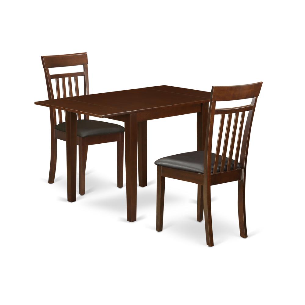 Dining Room Set Mahogany NDCA3 - MAH - LC By East West Furniture | Dining Sets | Modishstore - 2