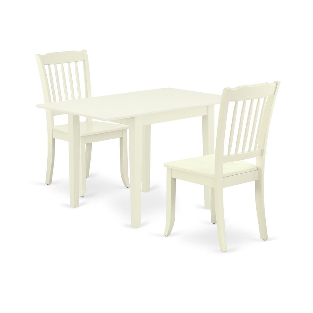Dining Room Set Linen White NDDA3 - LWH - W By East West Furniture | Dining Sets | Modishstore - 2