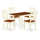 Dining Room Set Buttermilk & Cherry NDDA5 - WHI - W By East West Furniture | Dining Sets | Modishstore - 2