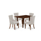 Dining Room Set Mahogany NDFR5-MAH-05 By East West Furniture | Dining Sets | Modishstore - 2