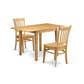 Dining Room Set Oak NDGR3-OAK-W By East West Furniture | Dining Sets | Modishstore - 2