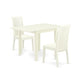 Dining Room Set Linen White NDIP3-LWH-W By East West Furniture | Dining Sets | Modishstore - 2