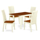Dining Room Set Buttermilk & Cherry NDIP5 - WHI - W By East West Furniture | Dining Sets | Modishstore - 2