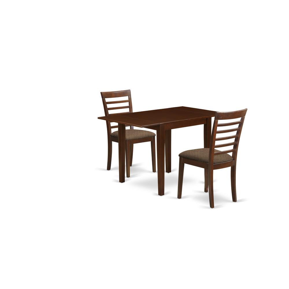 Dining Room Set Mahogany NDML3-MAH-C By East West Furniture | Dining Sets | Modishstore - 2