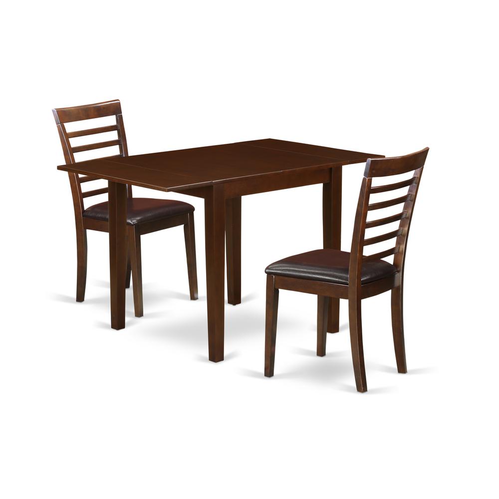 Dining Room Set Mahogany NDML3-MAH-LC By East West Furniture | Dining Sets | Modishstore - 2