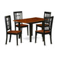 Dining Room Set Black & Cherry NDNI5 - BCH - W By East West Furniture | Dining Sets | Modishstore - 2