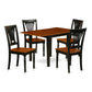 Dining Room Set Black & Cherry NDPL5-BCH-W By East West Furniture | Dining Sets | Modishstore - 2