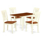 Dining Room Set Buttermilk & Cherry NDPL5 - WHI - W By East West Furniture | Dining Sets | Modishstore - 2